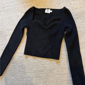Princess Polly Black Knit Sweater